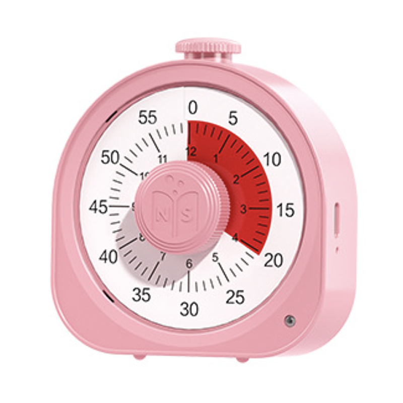 番茄鐘 兒童時間管理器 | 可視化學習計時器 靜音設計 粉色 | Carster 私推好物