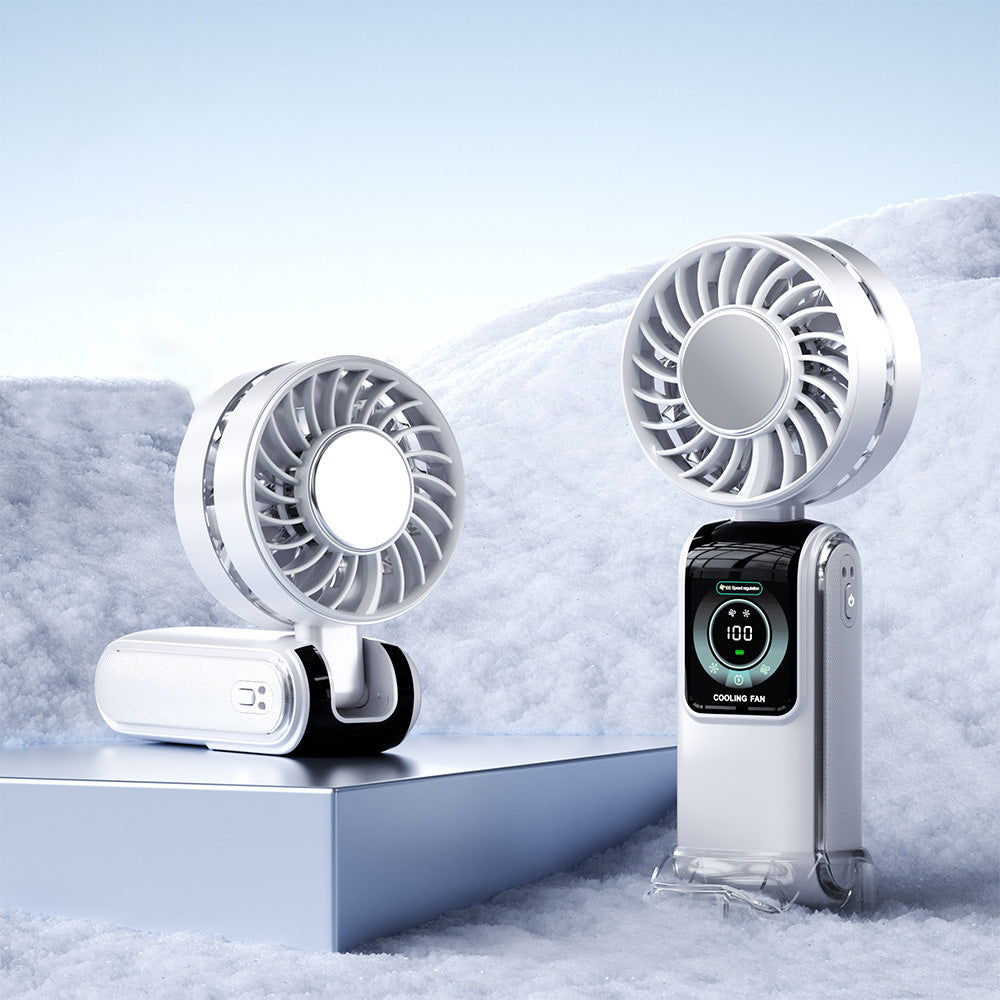 手持風扇 摘疊製冷風扇 | 100檔風速 掛脘風扇 冰敷功能 雲朵奶昔 | Carster 私推好物