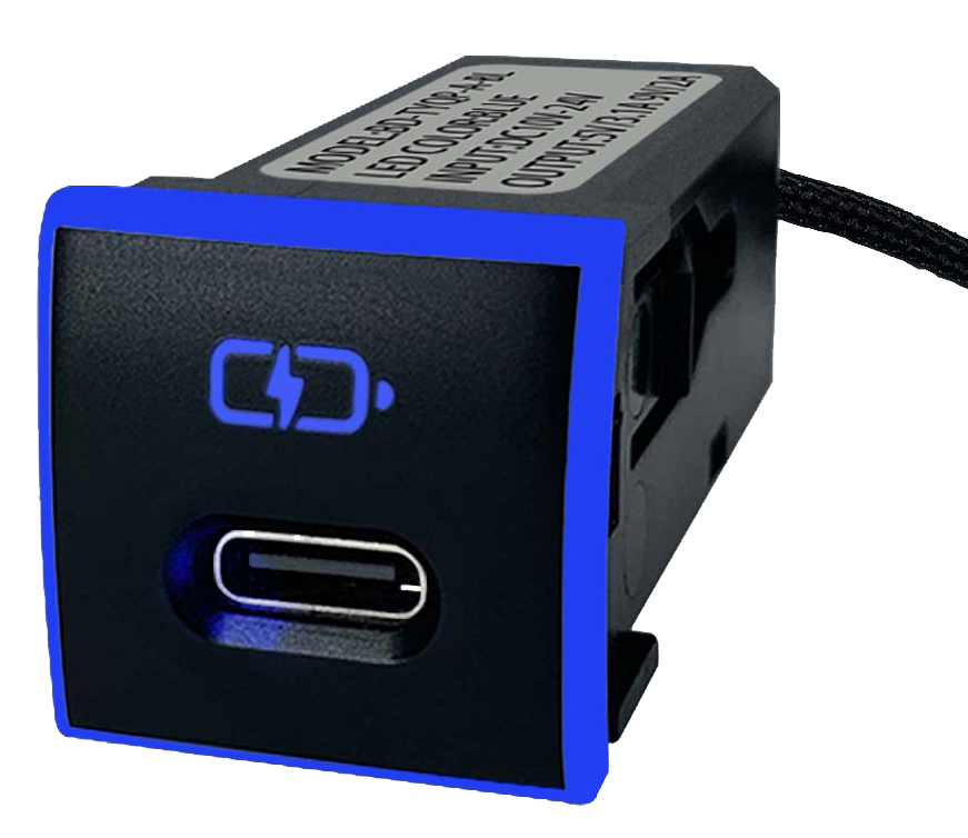 TOYOTA Original Hole Model No-dig Hole Insert Type C USB Single Hole Car Charger Small Model