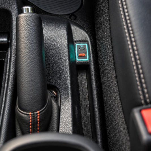 TOYOTA 車充|中型雙 Type-C 快充|免挖孔安裝