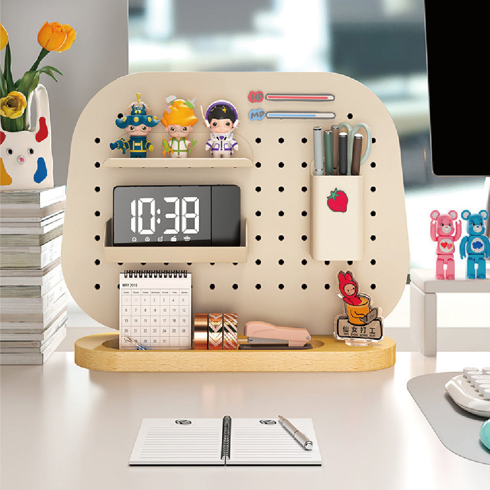 桌面洞洞板收納置物架 女生收納神器 化妝台文具整理