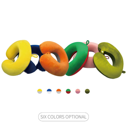 U型記憶棉頸枕 旅行飛機頸枕 慢回彈頸椎靠墊