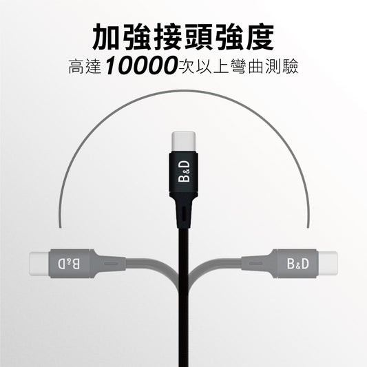 尼龍編織充電線 2條裝 | 快充耐用 蘋果安卓通用 1米 | Carster 私推好物
