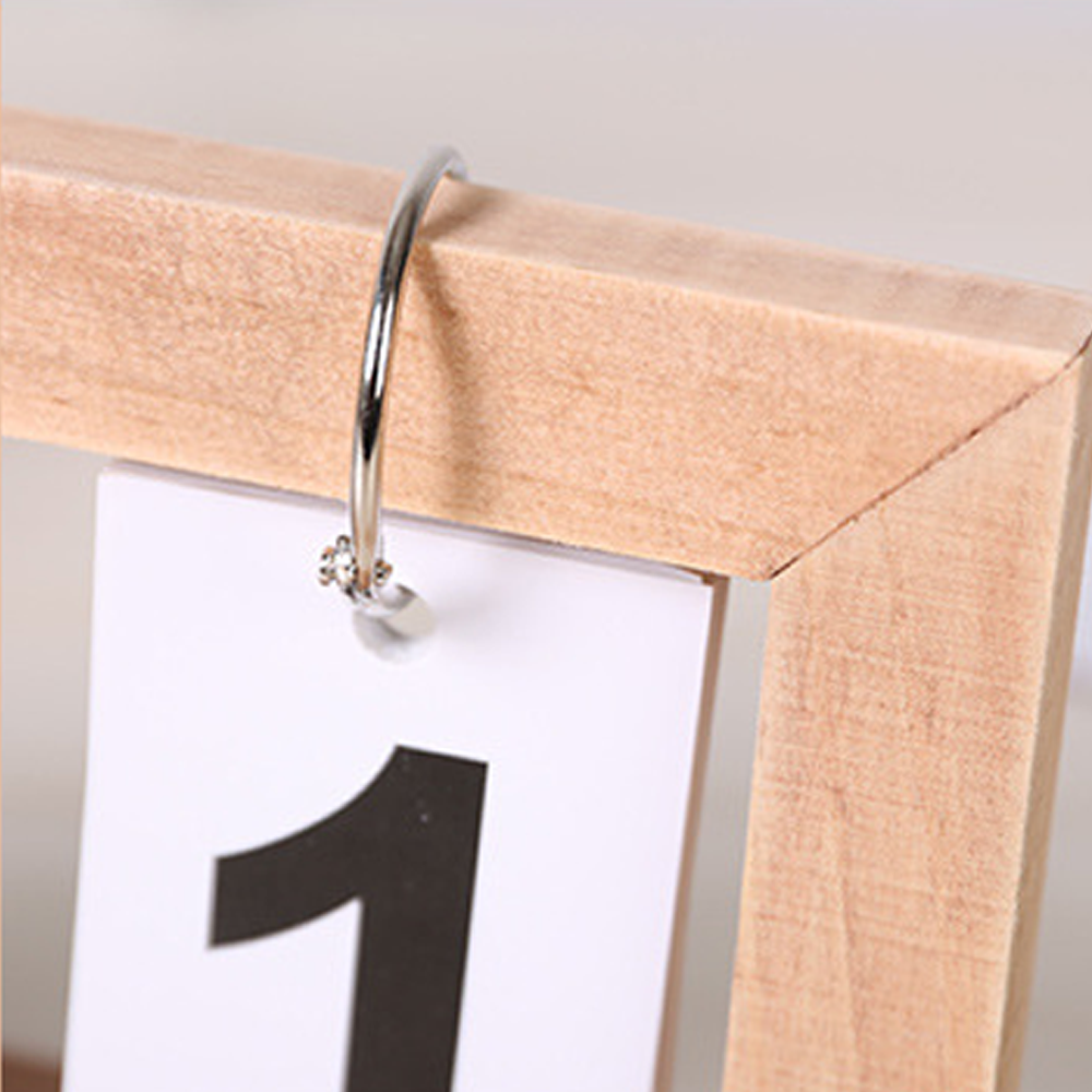 木製萬年翻頁日曆