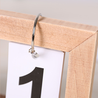 木製萬年翻頁日曆