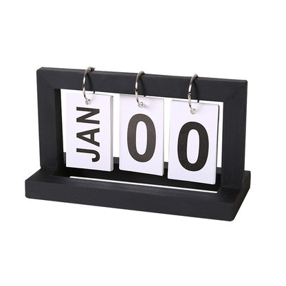 木製萬年翻頁日曆