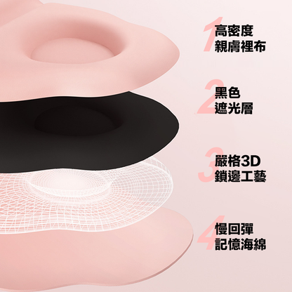 3D柔眠雲朵舒壓冰絲眼罩