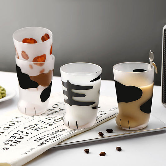 日式磨砂猫爪飲料杯 300ml