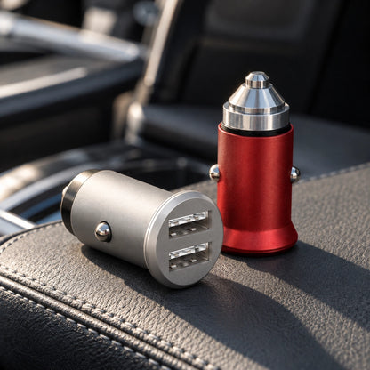 汽車點菸器雙 USB 車充｜3.1A 快充 通用型 LED 氣氛燈 | Carster 私推好物