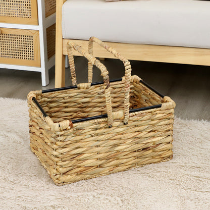葫蘆草手工編織收納籃