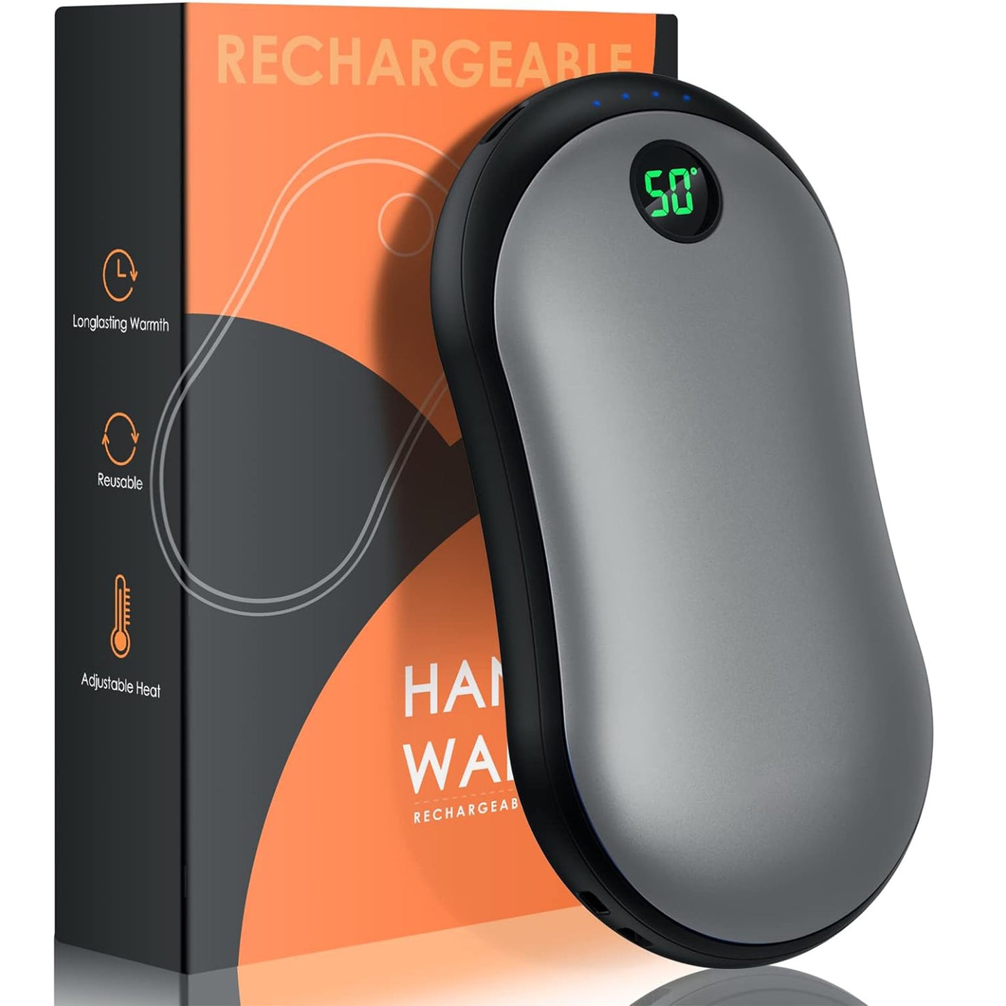 二合一充電暖手寶｜雙面發熱｜露營防寒保暖用品｜三檔控溫