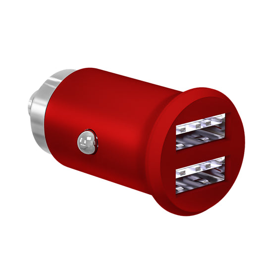 汽車點菸器雙 USB 車充｜3.1A 快充 通用型 LED 氣氛燈 白光 | Carster 私推好物