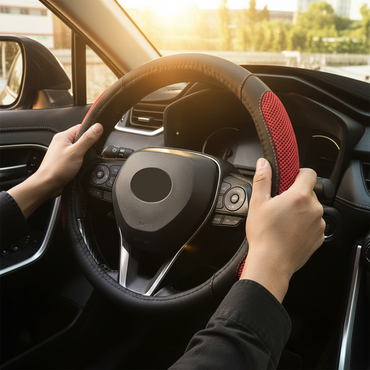 汽車方向盤套 15英寸 | 超細纖維皮革透氣 防滑耐磨 通用 | Carster 私推好物