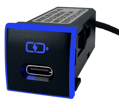 TOYOTA Original Hole Model No-dig Hole Insert Type C USB Single Hole Car Charger Small Model