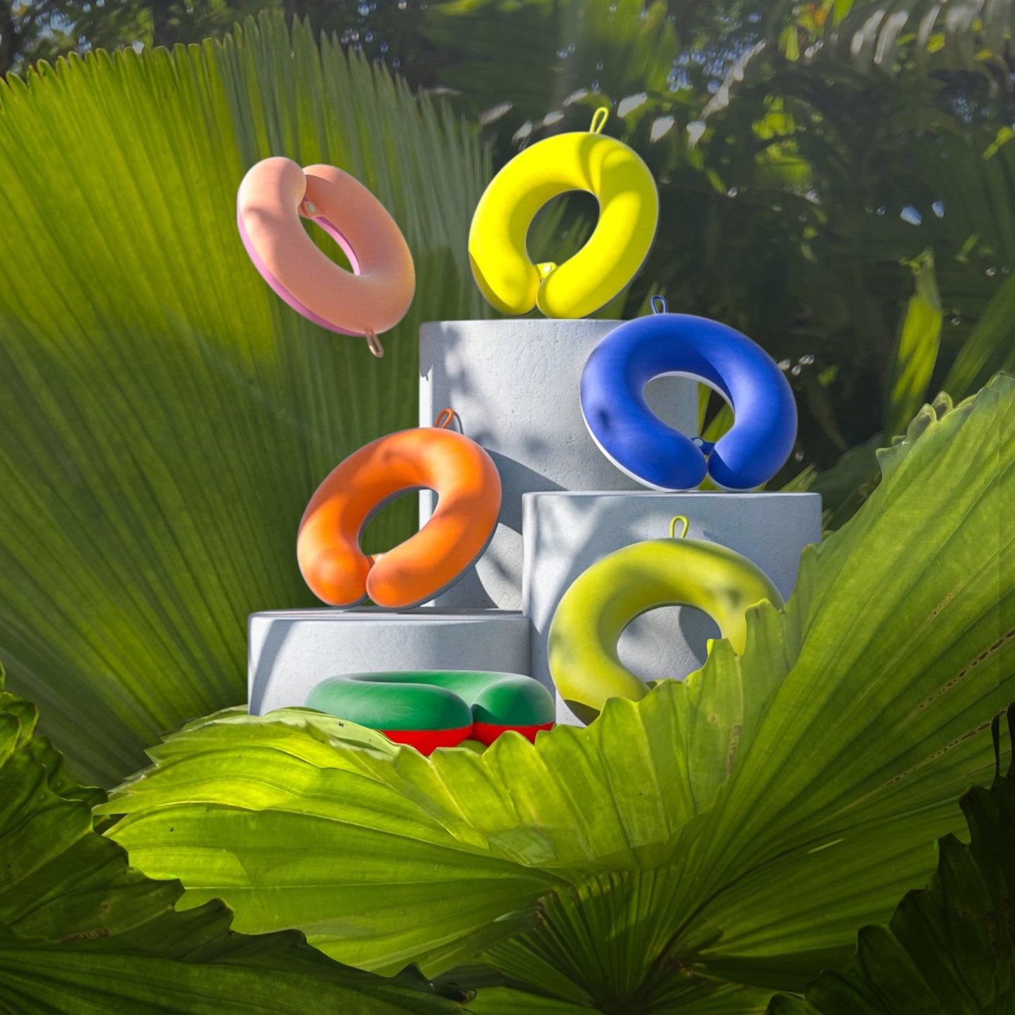 旅人快閃組｜旅行行記憶頸枕【送3D舒眠眼罩】