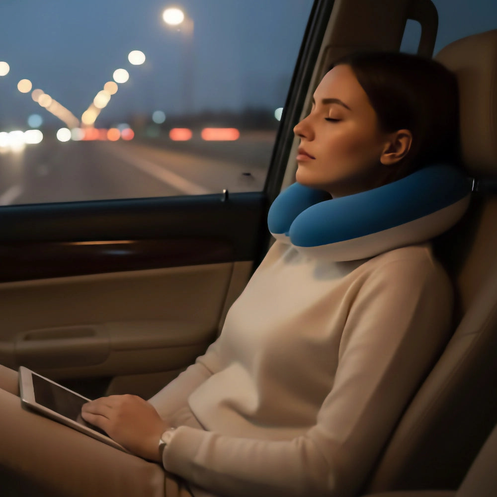 旅行記憶頸枕 U型枕 | 送3D眠眠眼罩 飛機高鐵午睡必備