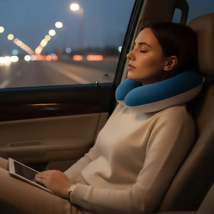 旅行記憶頸枕 U型枕 | 送3D眠眠眼罩 飛機高鐵午睡必備