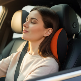 記憶棉頸枕 車用頸枕 可拆洗Ｂ【五色可選】