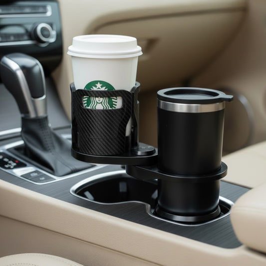 車用旋轉杯架 360度雙杯架 | 汽車置物架 可拉伸飲料架 | Carster 私推好物