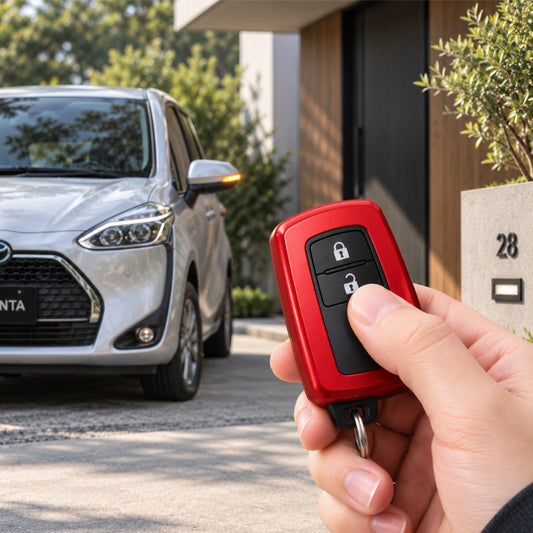 TOYOTA 鑰匙保護套 TPU軟膠 SIENTA專用｜防摔耐刮 360°全包覆