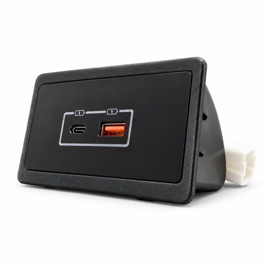 Lexus凌志後排車充 USB+Type-C雙孔｜3.0快充 IS/GS專用 免挖孔