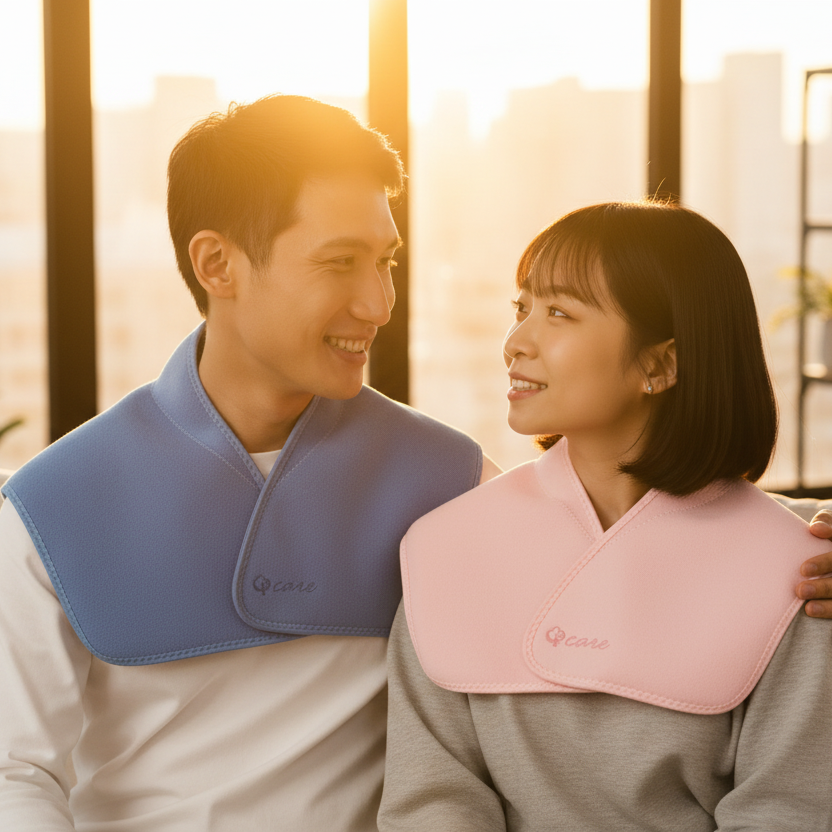 石墨烯肩頸熱敷墊 遠紅外線披肩 | 三段溫控熱敷帶 舒緩酸痛 背部理療 | Carster 私推好物