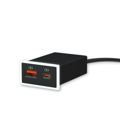 RAV4 CAMRY SIENNA LEXUS 3.0快充 Type-C+USB雙孔車充「免挖孔」